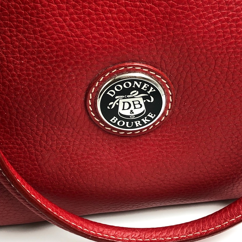 Dooney & Bourke Red Pebble Leather Satchel/Purse - Picture 10 of 10